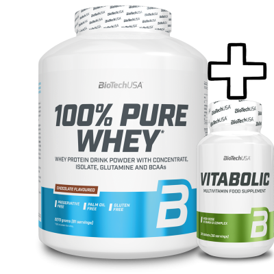 BioTech USA 100% Pure Whey 2270g + () Vitabolic 30 Tabs