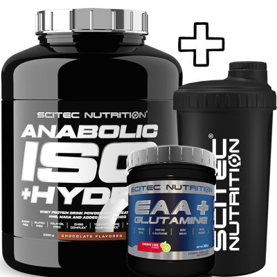 Scitec Nutrition Anabolic Iso+Hydro 2350g + Scitec Nutrition EAA + Glutamine 300g + Shaker 700ml