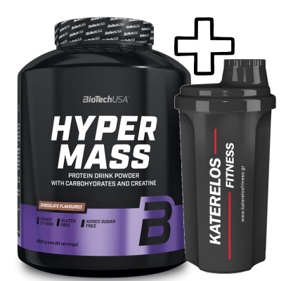 BioTech USA Hyper Mass 4000g + () Katerelos Fitness Shaker 700ml