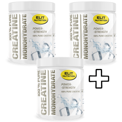 3x Elit Nutrition Micronized Creatine Monohydrate 100% Pure 300g